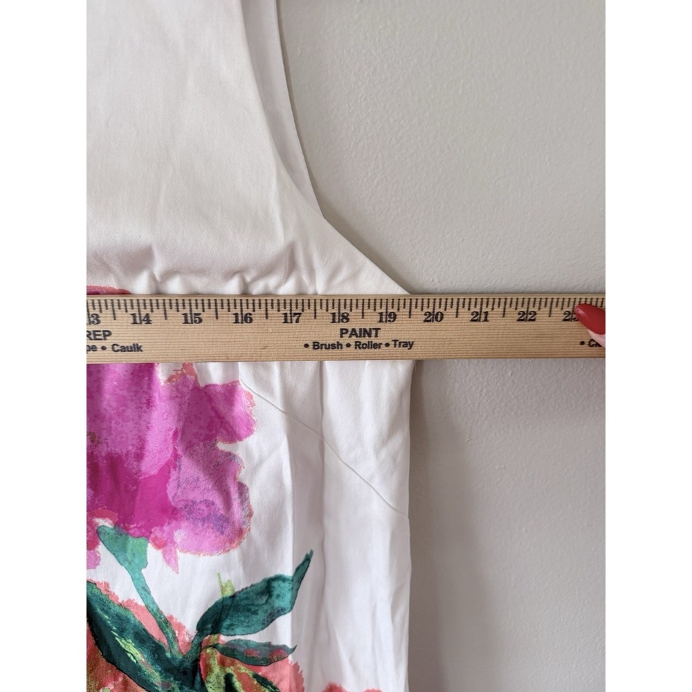 London Times Sleeveless Floral Sheath Dress Size 18 Derby Wedding Spring Summer - Picture 2 of 7
